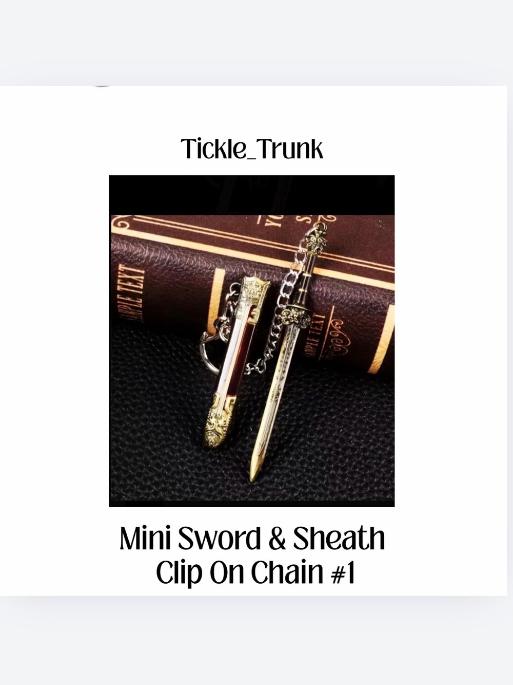 ⭐️ #1 Mini Sword & Sheath Keychain
